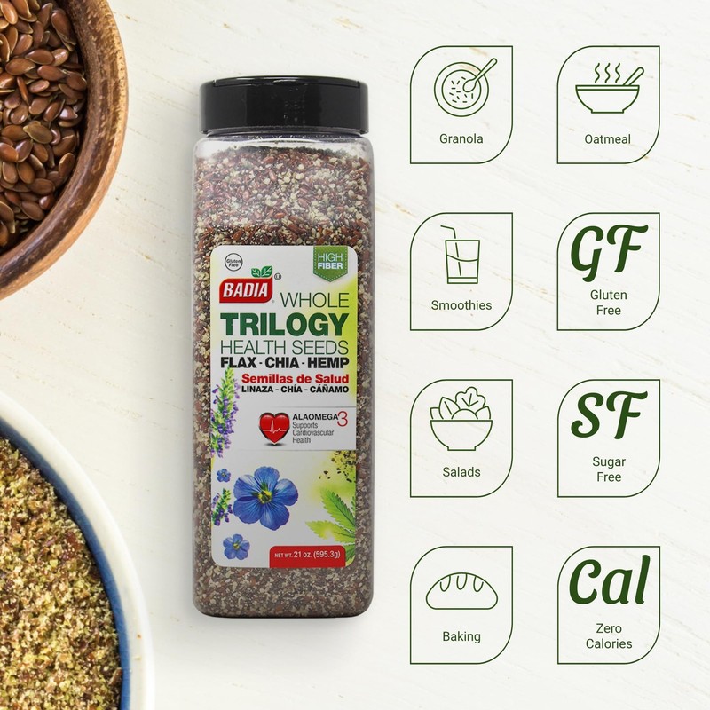 Semillas De Salud Trilogia 21 Onzas Omega 3 6 Gluten Free Halal gallery