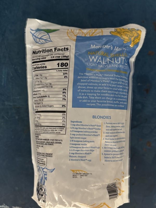 (Same Day Ship) 2 Pack - Member's Mark Natural Shelled Walnuts, 12 Lbs gallery