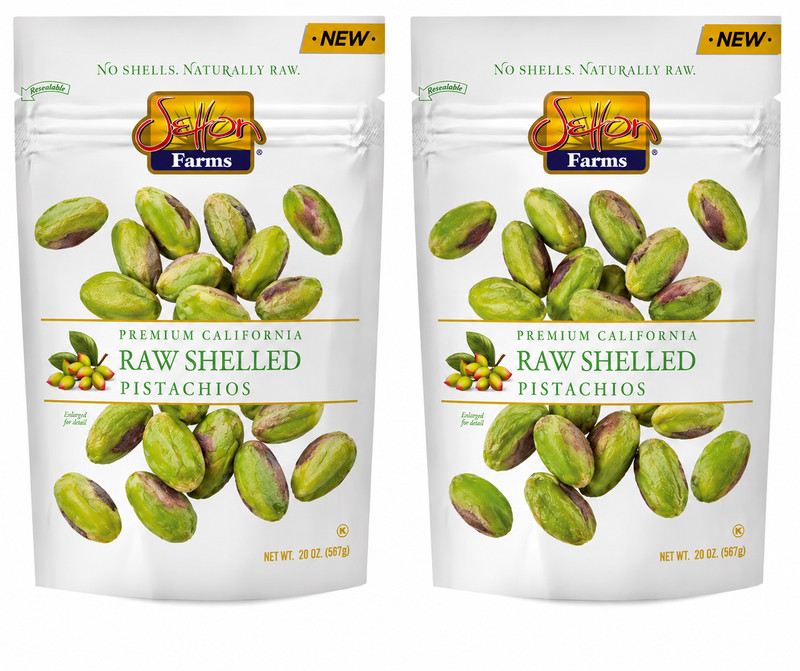 Lot of 2 Setton Farms Naturally Raw Shelled Pistachios 20 oz