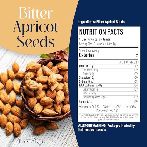 Organic Bitter Raw Apricot Kernel Premium Seeds 14oz Gluten Free Vegan USDA 1 lb gallery