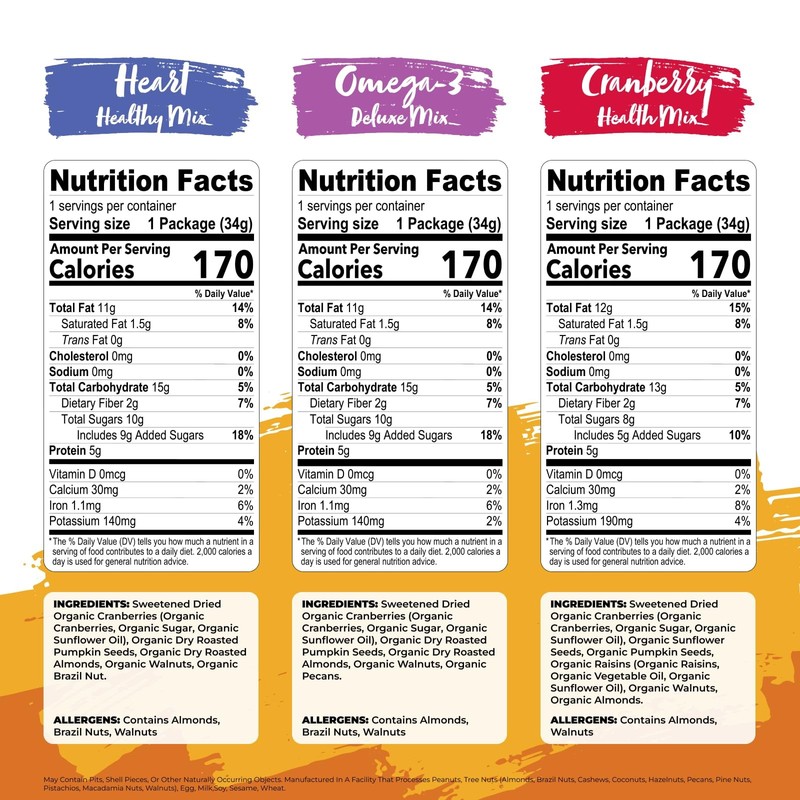Organic Trail Mix Snack Bulk Pack 28.8 oz 3 Boxes 72 Individual Servings Healthy gallery