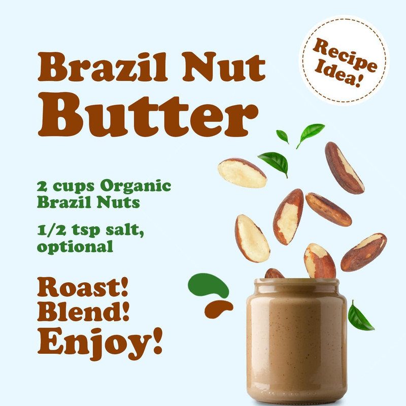 - Organic Brazil Nuts, 8 Ounces Non-Gmo, Raw, Whole, No Shell, Unsalted, Kosher, gallery