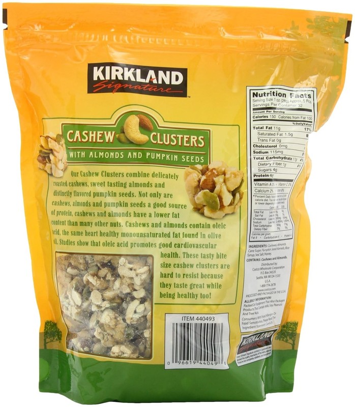 Kirkland Signature Cashew Clusters, 2 Pounds gallery