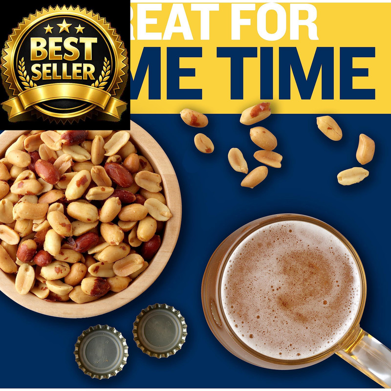 PLANTERS Salted Cocktail Peanuts, 16 oz. Resealable Jar 16 Ounce (Pack of 1) gallery