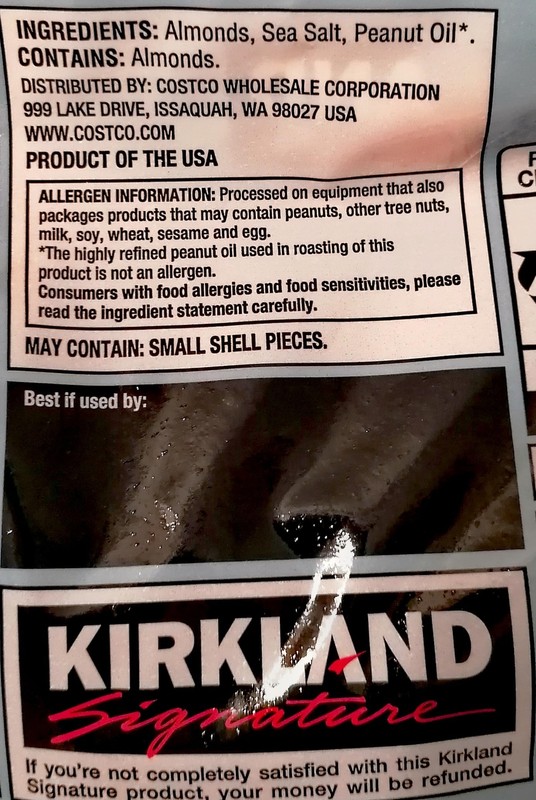 Kirkland Signature Roasted Almonds with Sea Salt 40 oz (2.5 LB) Packed With gallery