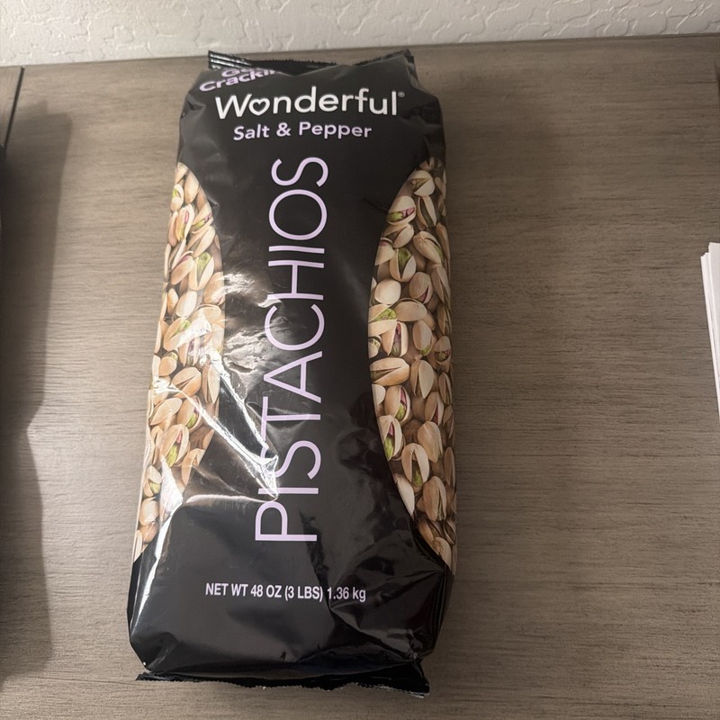 Wonderful Pistachios, Salt and Pepper – 48oz