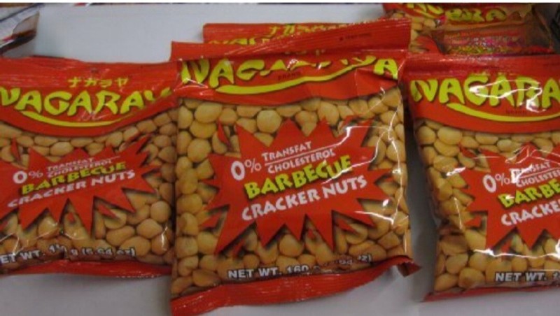 (5-Pack.) Nagaraya Cracker Nuts In BBQ FLAVOR.