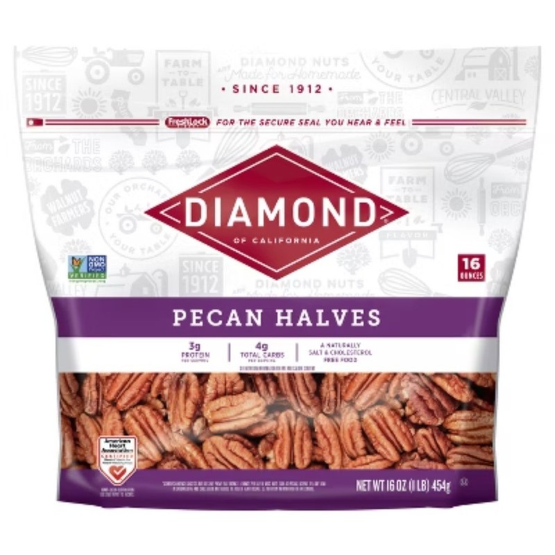 Diamond of California Pecan Halves – 16oz