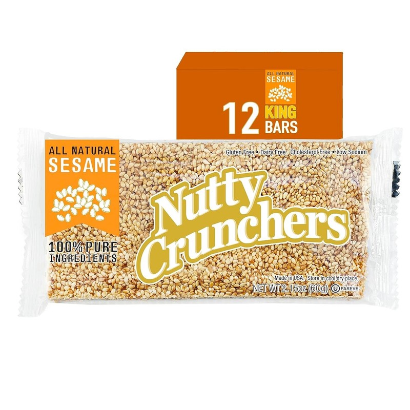 Nutty Crunchers All Natural Ingredients Sesame King Bars