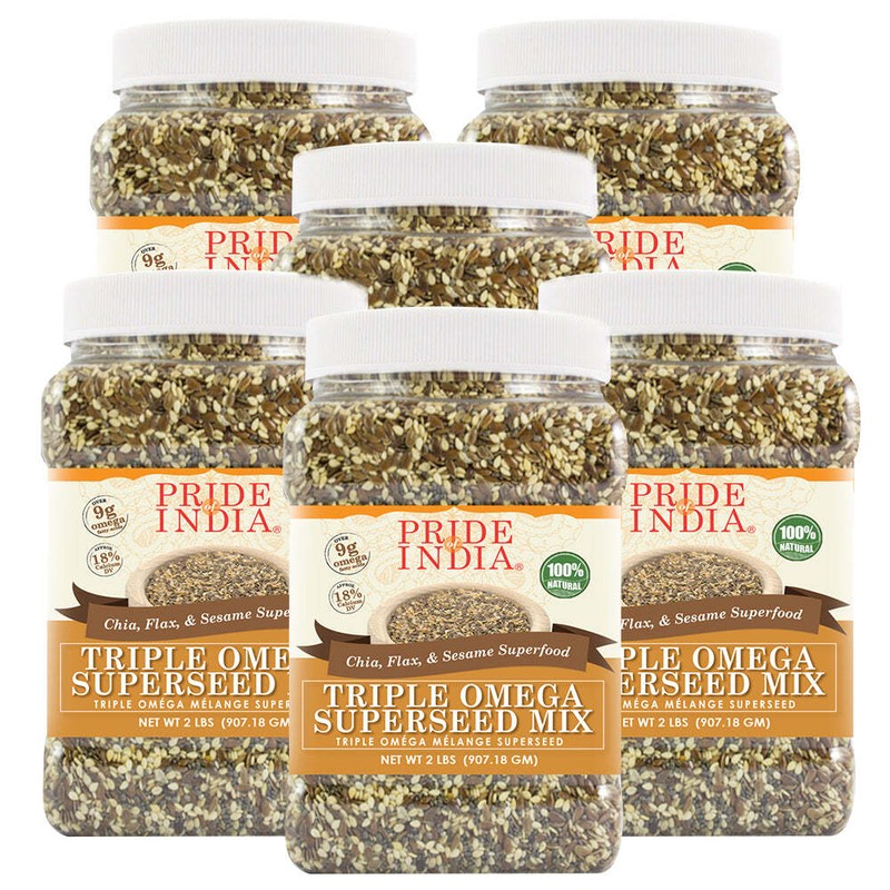 Triple Omega Superseed Mix - Chia Flax & Sesame Superfood Jar gallery
