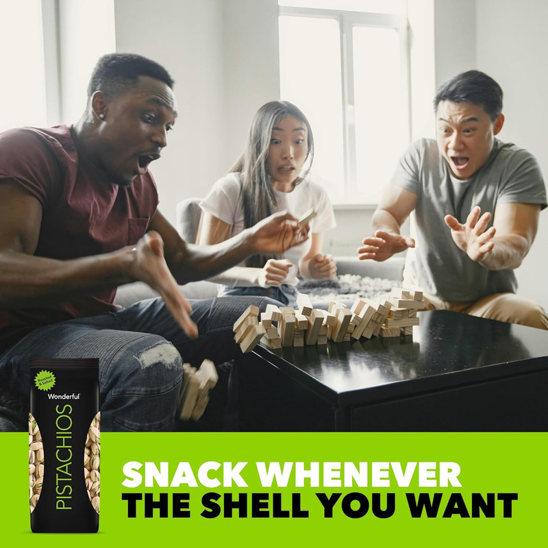 Wonderful Pistachios in Shell, Roasted & Salted Nuts, 48 Ounce Resealable Bag, P gallery