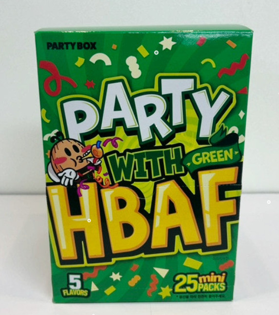 HBAF Mini Party Box GREEN 5 Flavors 25 Bags Korean Almond Snack Gift 500g NEW