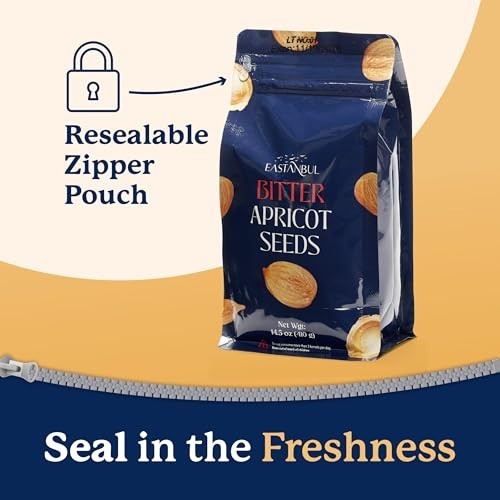 Organic Bitter Raw Apricot Kernel Premium Seeds 14oz Gluten Free Vegan USDA 1 lb gallery