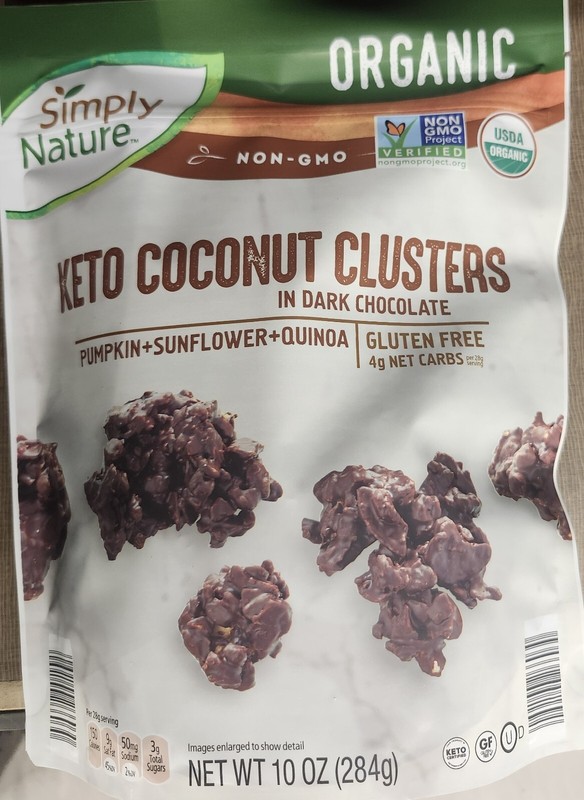 Organic Keto Coconut Clusters - 10 oz ( Dark Chocolate) gallery