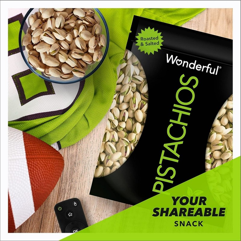 Wonderful Pistachios In Shell Roasted Salted Nuts 16 oz Bag Snack Nuts 2 Pack gallery