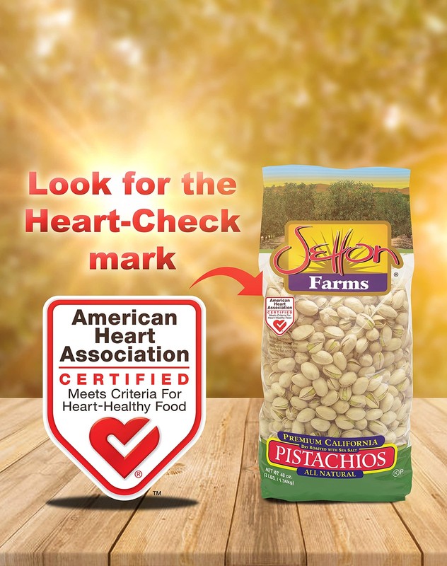Premium Pistachios, Dry Roasted with Sea Salt, 3lb Bag (48 oz) gallery