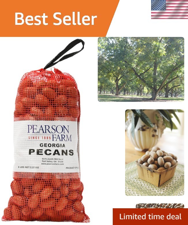 Gourmet In-Shell Georgia Pecans 5 lb - USDA Grade A Select, Heart-Healthy Snack