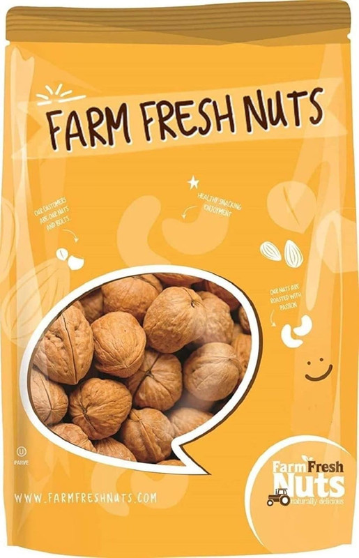 In Shell Walnuts (2.5 Lbs.) – Large Natural California Walnuts – Great Source of