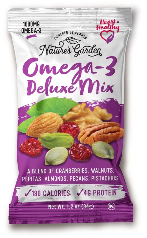 Nature Garden Trail Mix Heart Healthy Nuts Omega-3 Cranberry Pumpkin Seeds 24 Pk gallery