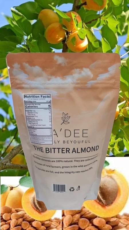 Organic Bitter Apricot Kernels 4oz - Nutrient-Dense Superfood in Resealable Bag gallery