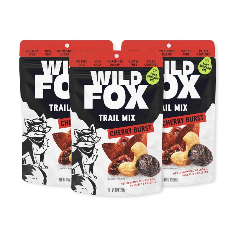 Wild Fox Trail Mix – Healthy Plant-Based Snack Made With Pure Avocado Oil And…