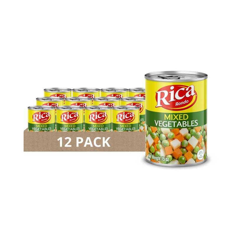 RICA RONDO MIXED VEGETABLES Can 15 Oz Pack of 12