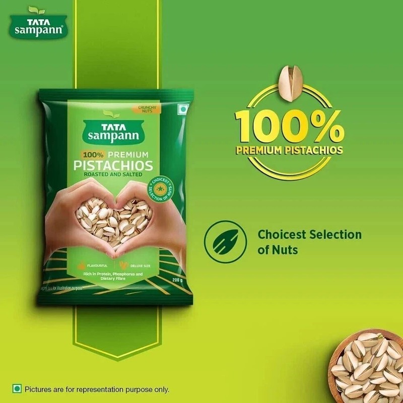 Tata Sampann Pistachios Roasted & Salted Mix 100g gallery