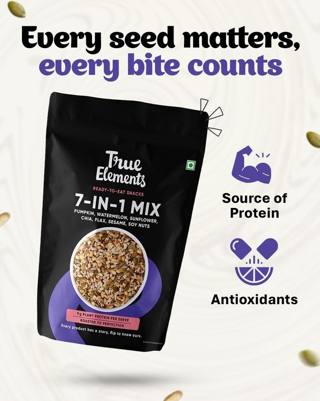 True Elements Seeds Mix - 7 in 1 Super Seeds Nut Mix 500g Diet Snacks gallery
