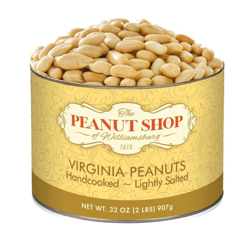 The Peanut Shop of Williamsburg Extra-Large Handcooked Lightly Salted Virgini...