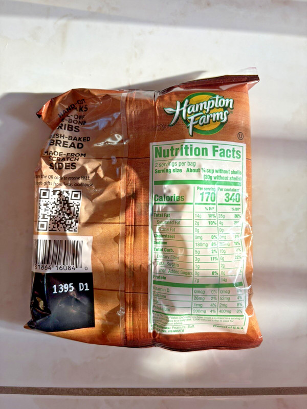 LOT OF 6 - TEXAS ROADHOUSE Salted & Roasted Peanuts (4oz Bags) *FAST SHIPPING* gallery