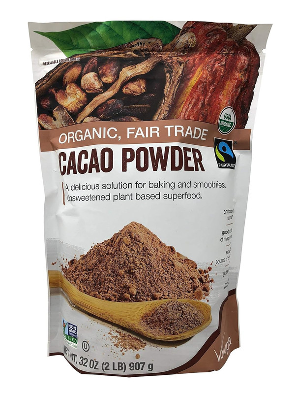 Organic & Fair Trade Unsweetened Super Food Cacao Powder, 32 Ounce gallery