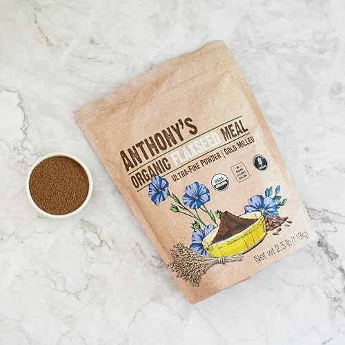 Organic Flaxseed Meal 2.5 lb Gluten Free Ground Ultra Fine Powder Cold Milled gallery