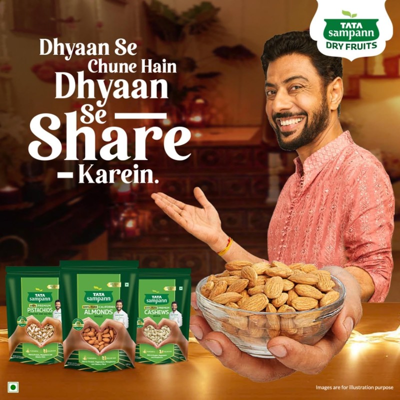 Tata Sampann Almonds 500g | California Badam Whole Rich Protein Fiber Magnesium gallery