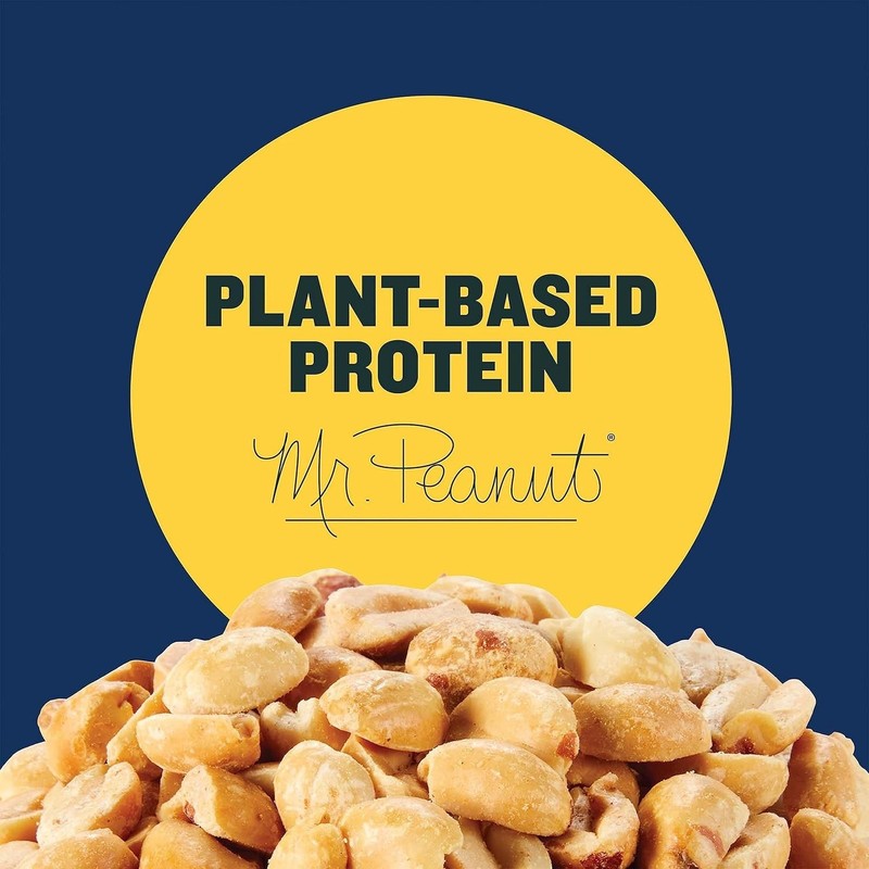 Large Canister of Planters Salted Peanuts - Flavorful Nut Snack for Everyone gallery