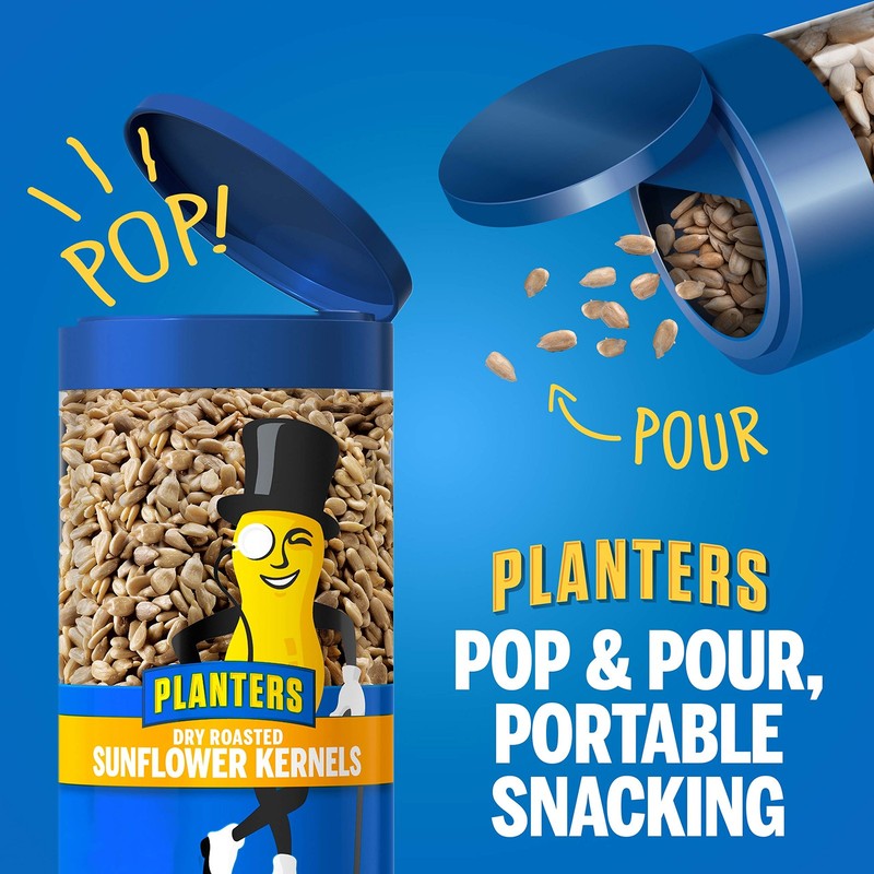 PLANTERS Pop & Pour Dry Roasted Sunflower Seeds to 5.85 Ounce (Pack of 4) gallery
