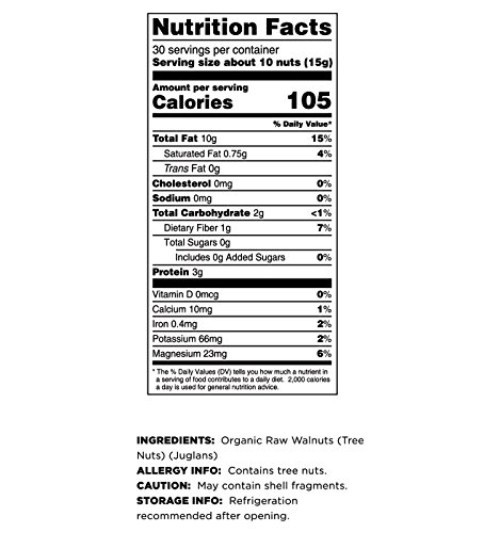 Organic Raw Walnuts, 2 Lbs 2 Pack - Chandler Variety | Fresh | Light Color gallery