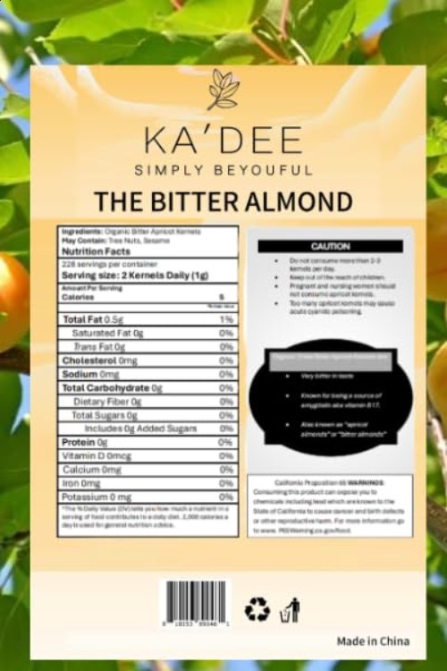 Organic Bitter Apricot Seeds Wholesome Natural Gluten-Free 4 Ounce Bag gallery