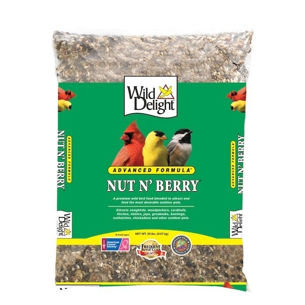 Nut N Berry Assorted Species Sunflower Kernels Wild Bird Food 20 lb