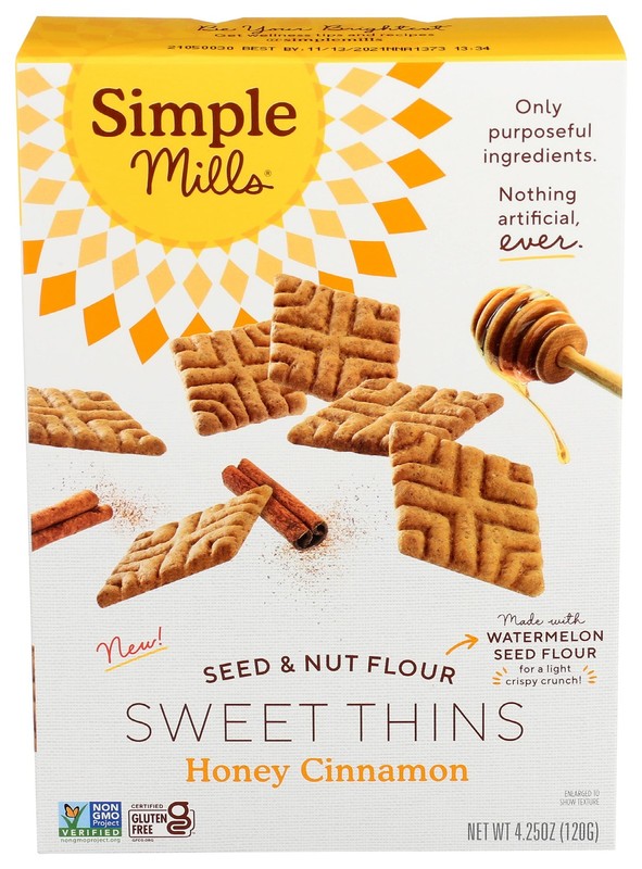 Simple Mills Honey Cinnamon Seed & Nut Flour Sweet 4.25 Ounce (Pack of 1)