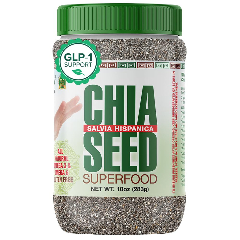 Chia Seeds | High Fiber, Omega 3 Superfood for Smoothies Oatmeal & Baking | Raw gallery