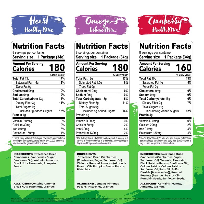 Trail Mix Snacks Vegan Gluten Free 28.8 oz 3 Pack Healthy Nut Berry Fruit gallery