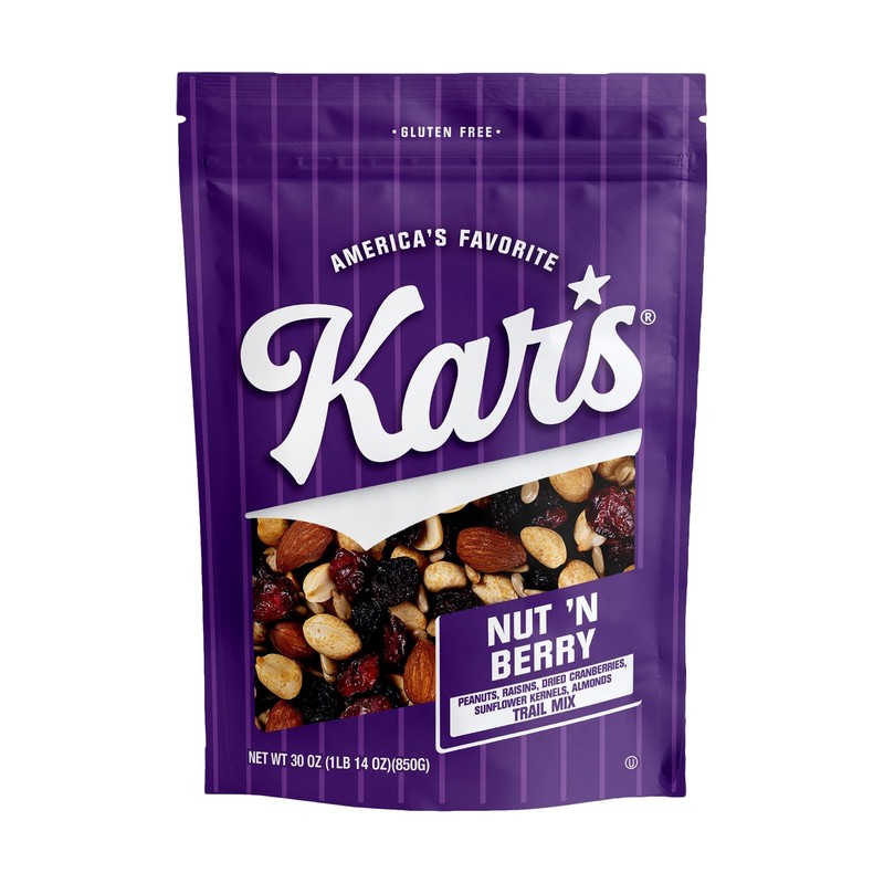 Nut and Berry Trail Mix 30oz Gluten Free Resealable Snack Pouch