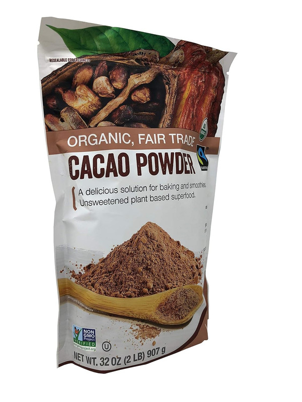 Organic & Fair Trade Unsweetened Super Food Cacao Powder, 32 Ounce gallery