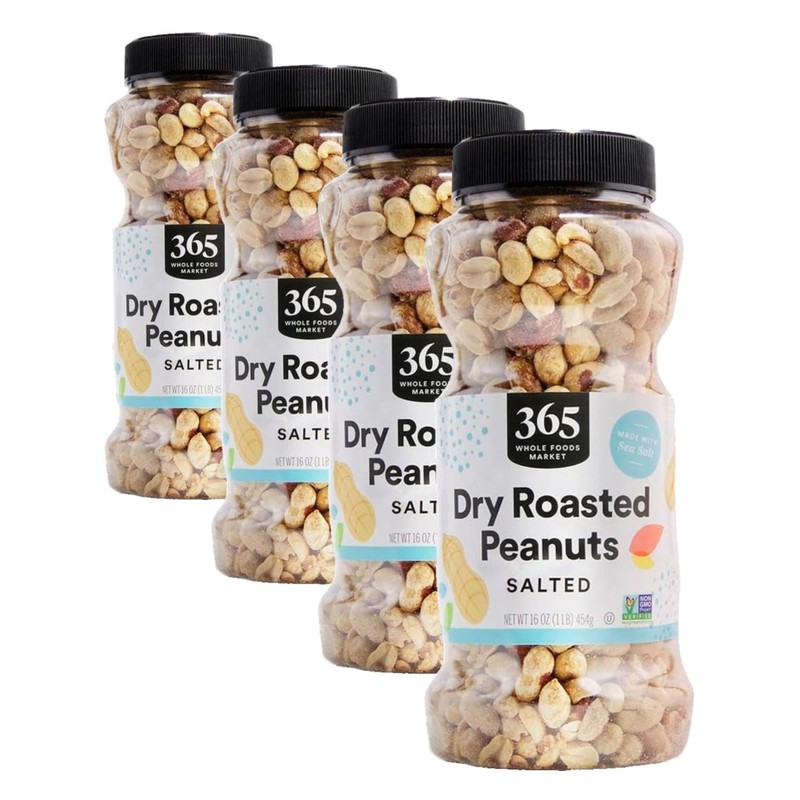 Dry Roasted Peanuts 16 Ounce Pack of 4