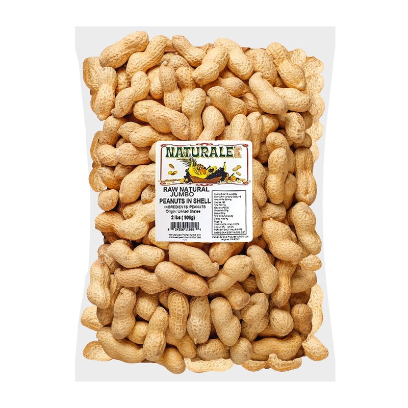 Peanuts Plain In Shell 2 lbs – Raw Unsalted – Natural Healthy Snack Squirrel …