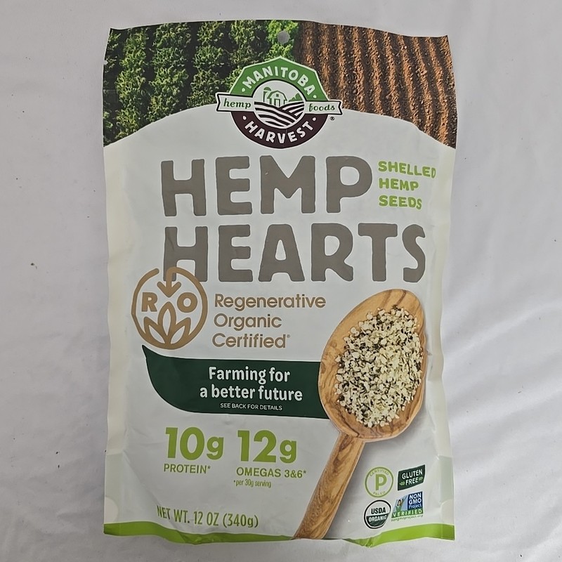 2PK Manitoba Harvest Organic Hemp Hearts 12oz 10g Plant Based Protein & Omega 3 gallery
