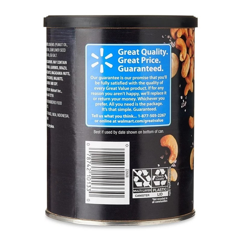 Great Value Deluxe Whole Cashews, Salted, 16 oz gallery