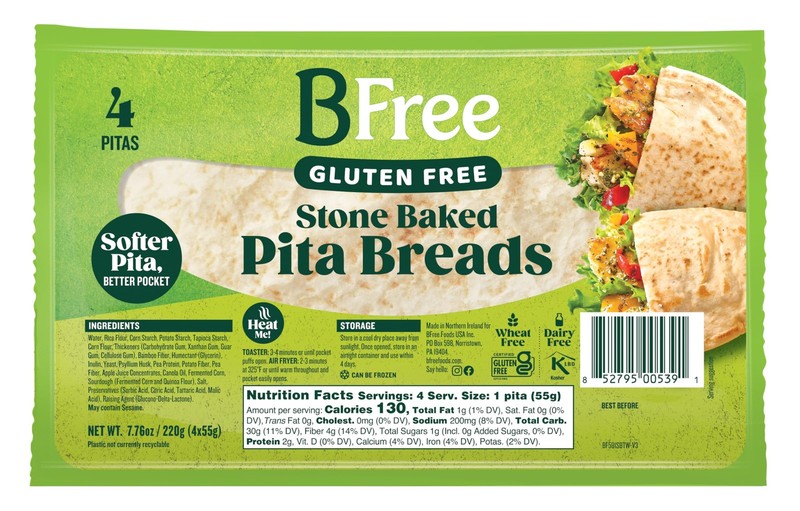 Bfree Gluten Free Stone-Baked Pita Bread, 7.76 Oz. (Pack of 3) gallery