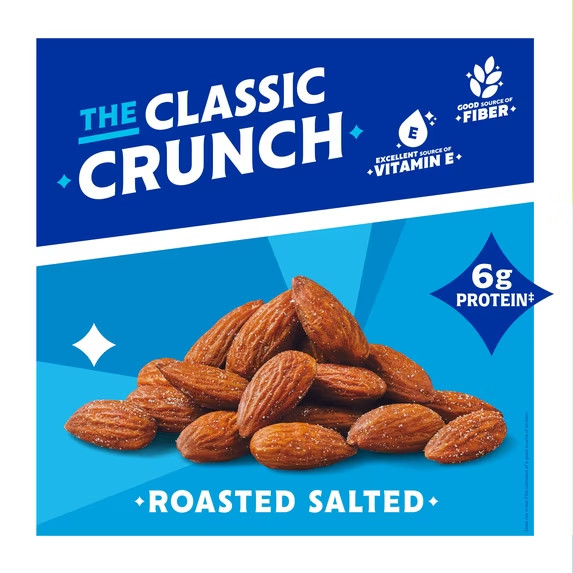 Blue Diamond Roasted Salted Almonds 14 oz Snack Nuts Resealable Bag gallery