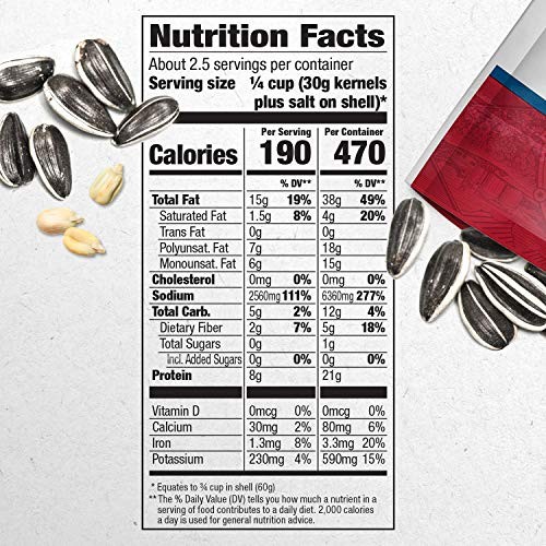 DAVID Sunflower Seeds, Original Flavor, 5.25 oz. Ounce (Pack of 12) gallery